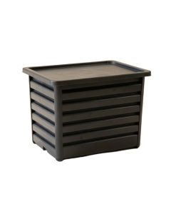 Shore Crest Closed Outdoor Storage Box - Black