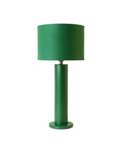 Dune Crest Floor Lamp With A Plain Fabric Shade - Green (synthetic illustration; no displayed measurements)