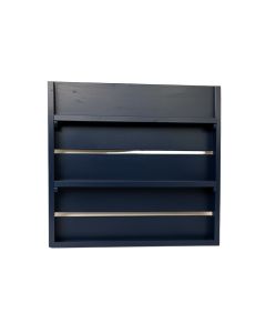 Slate Bluff Empty Wall-Mounted Tool Organizer Panel - Navy (synthetic illustration; no displayed measurements)