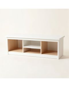 Alder Canyon Shoe Storage Bench - White (synthetic illustration; no displayed measurements)