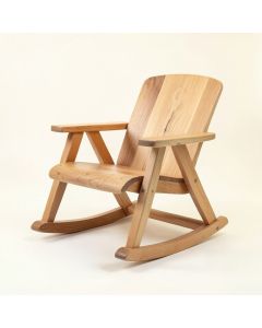 Cedar Creek Solid Wood Folding Rocking Chairs (synthetic illustration; no displayed measurements)