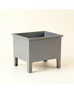 Sage Arc Empty Raised Planter - Gray (synthetic illustration; no displayed measurements)
