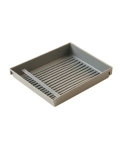 Field Dale Empty Under-Desk Cable Tray - Gray (synthetic illustration; no displayed measurements)