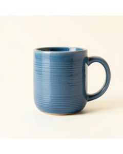 Holly Branch Ceramic Mug - Blue (synthetic illustration; no displayed measurements)