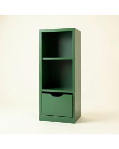 Birch Brook Narrow Cubby Tower - Green (synthetic illustration; no displayed measurements)