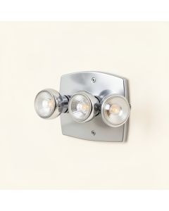 Aevah 3 - Light Led Chrome Armed Sconce (synthetic illustration; no displayed measurements)