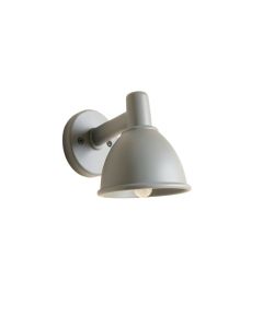 Slate Bend Wall Sconce Mounted On A Plain Wall - Gray