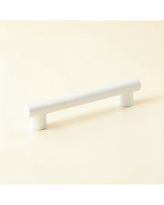 Linden Bend Cabinet Handle Without Packaging - White (synthetic illustration; no displayed measurements)