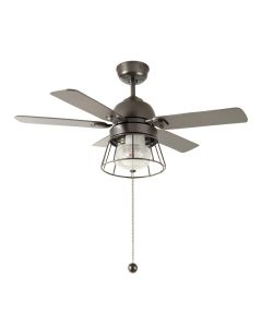 8 '' Gracie-Mai 3 - Blade Caged Ceiling Fan With Pull Chain