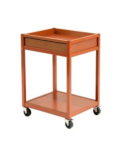 Vale Canyon Empty Rolling Workshop Cart - Terracotta (synthetic illustration; no displayed measurements)