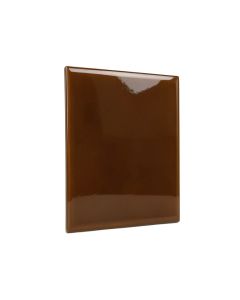 3 '' X 6 '' Glass Wood Look Tile In Glossy Brown