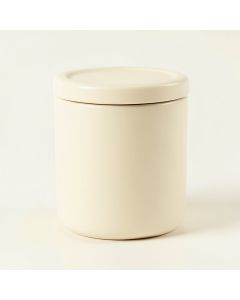 Dune Branch Storage Canister With Lid - Ivory (synthetic illustration; no displayed measurements)