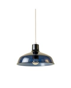 Holly Canyon Pendant Light Suspended From One Plain Cable - Navy (synthetic illustration; no displayed measurements)