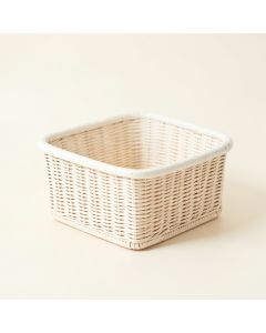 Vale Arc Empty Storage Basket - White (synthetic illustration; no displayed measurements)