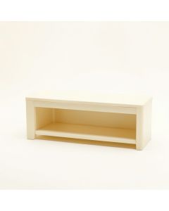 Dune Crossing Narrow Outdoor Storage Bench - Cream (synthetic illustration; no displayed measurements)