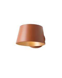 Hill Canyon Wall Sconce Mounted On A Plain Wall - Terracotta (synthetic illustration; no displayed measurements)