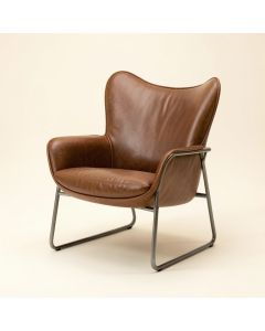Heinz 30 '' Wide Cowhide Butterfly Chair (synthetic illustration; no displayed measurements)