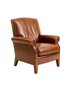 Jennifer 37 '' Wide Split Grain Leather Club Chair