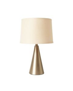 Briar Crossing Table Lamp With A Plain Fabric Shade - Beige