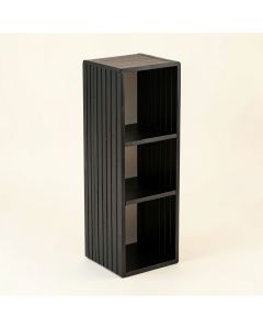 River Canyon Narrow Cubby Tower - Black (synthetic illustration; no displayed measurements)