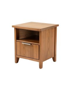 Errol 1 - Drawer Solid Wood Nightstand (synthetic illustration; no displayed measurements)