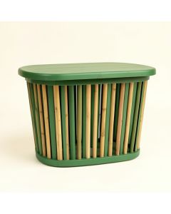 Fern Crest Laundry Hamper - Green (synthetic illustration; no displayed measurements)