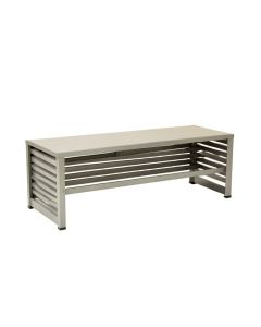 Maple Bend Narrow Outdoor Storage Bench - Gray