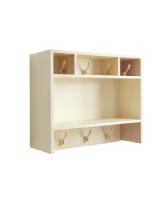 Hazel Bluff Wall-Mounted Entryway Organizer Shelf - Cream (synthetic illustration; no displayed measurements)