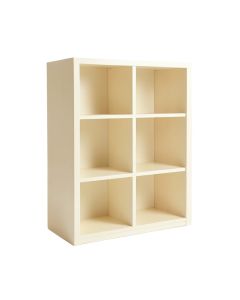 Willow Crest Freestanding Bookcase - Cream