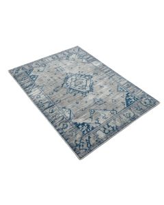 Melrose Geometric Gray/Blue Area Rug (synthetic illustration; no displayed measurements)