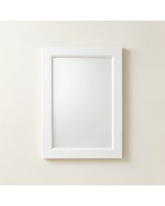 Hill Canyon Framed Wall Mirror - White (synthetic illustration; no displayed measurements)