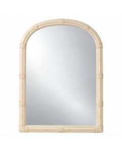Holly Crest Framed Wall Mirror - Cream