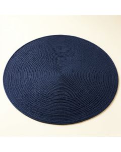 Cedar Bridge Round Area Rug - Navy (synthetic illustration; no displayed measurements)