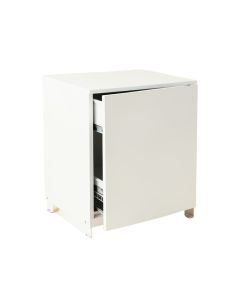 Meadow Crest Freestanding Pull-Out Hamper Cabinet - White