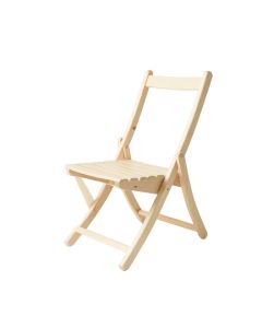 Oak Bridge Folding Outdoor Chair - Ivory (synthetic illustration; no displayed measurements)