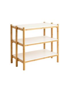 Clay Bluff Empty Countertop Canister Rack - White