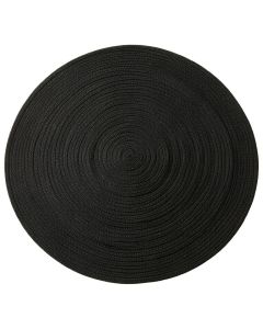 Vale Branch Round Area Rug - Black (synthetic illustration; no displayed measurements)