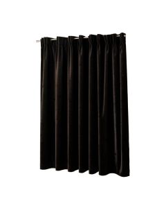 Balone Velvet Solid Blackout Thermal Pinch Pleat Single Curtain Panel