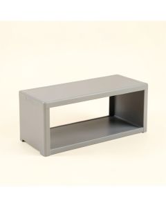 Aspen Branch Narrow Outdoor Storage Bench - Gray (synthetic illustration; no displayed measurements)