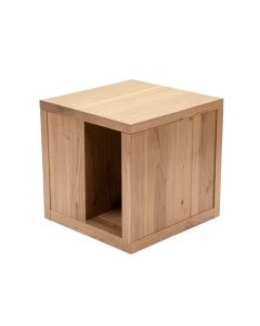 Athena Solid Wood End Table With Storage (synthetic illustration; no displayed measurements)