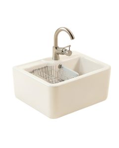33 '' L X 21 '' W Farmhouse Kitchen Sink With Sink Grid And Basket Strainer