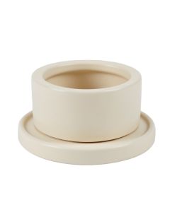 Rowan Bend Empty Candle Holder - Ivory (synthetic illustration; no displayed measurements)