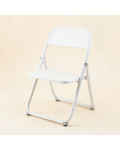 Pine Bend Folding Outdoor Chair - White (synthetic illustration; no displayed measurements)