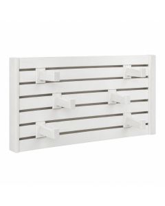 Hazel Bridge Empty Wall-Mounted Tool Organizer Panel - White