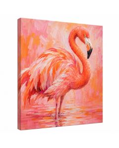 Flamingo Painting On Wrapped Canvas