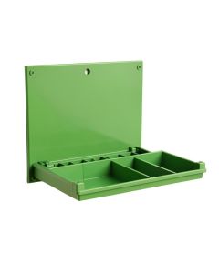 Brook Crest Empty Wall-Mounted Tool Organizer Panel - Green (synthetic illustration; no displayed measurements)