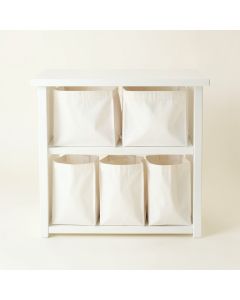 Laurel Bend Laundry Sorting Station With Plain Removable Bags - White (synthetic illustration; no displayed measurements)