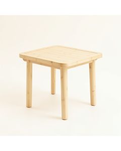 Hazel Bend Compact Balcony Table - Ivory (synthetic illustration; no displayed measurements)