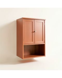 Holly Bluff Wall-Mounted Laundry Cabinet - Terracotta (synthetic illustration; no displayed measurements)