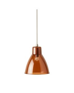 Ridge Branch Pendant Light Suspended From One Plain Cable - Terracotta (synthetic illustration; no displayed measurements)